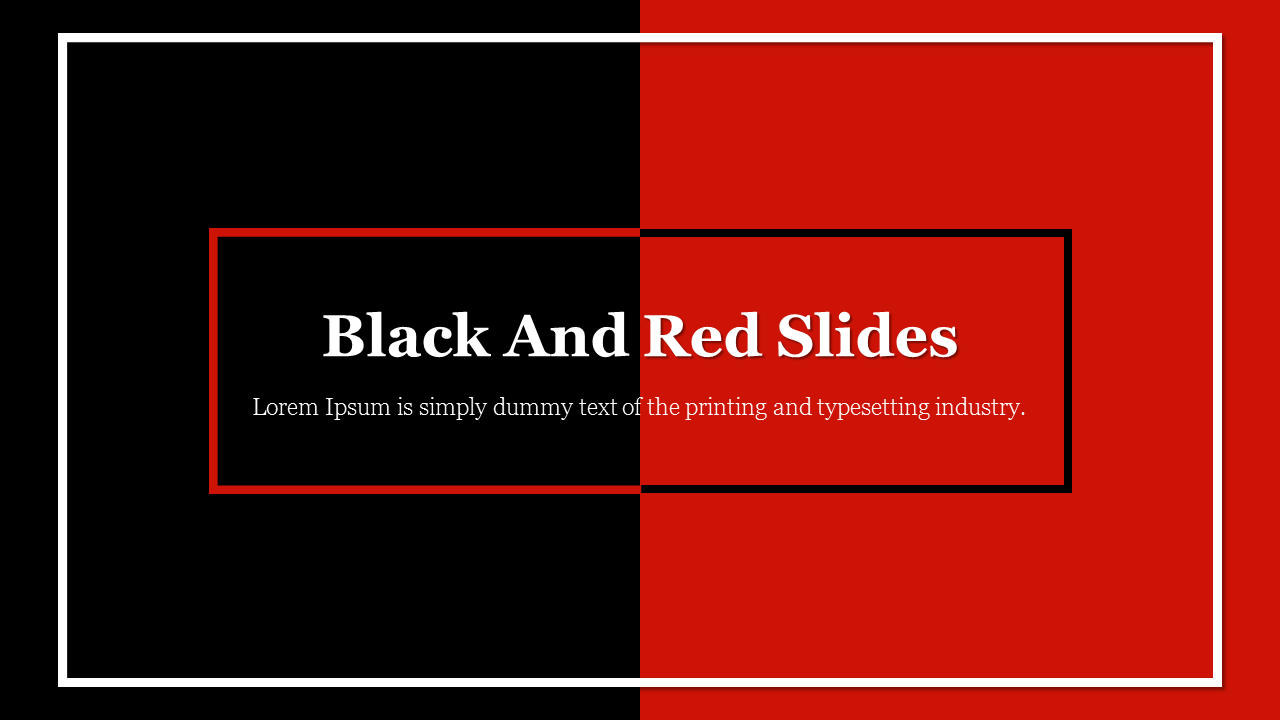 Black And Red Slides